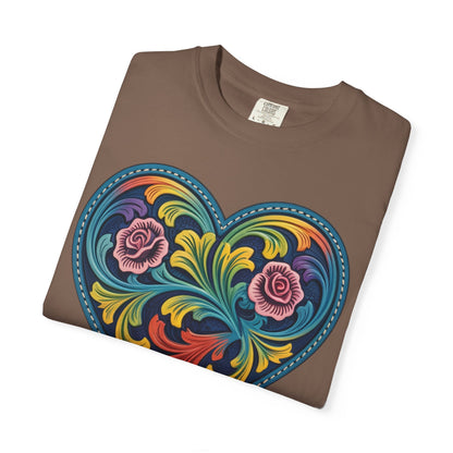 Western Folk Art Heart T-Shirt