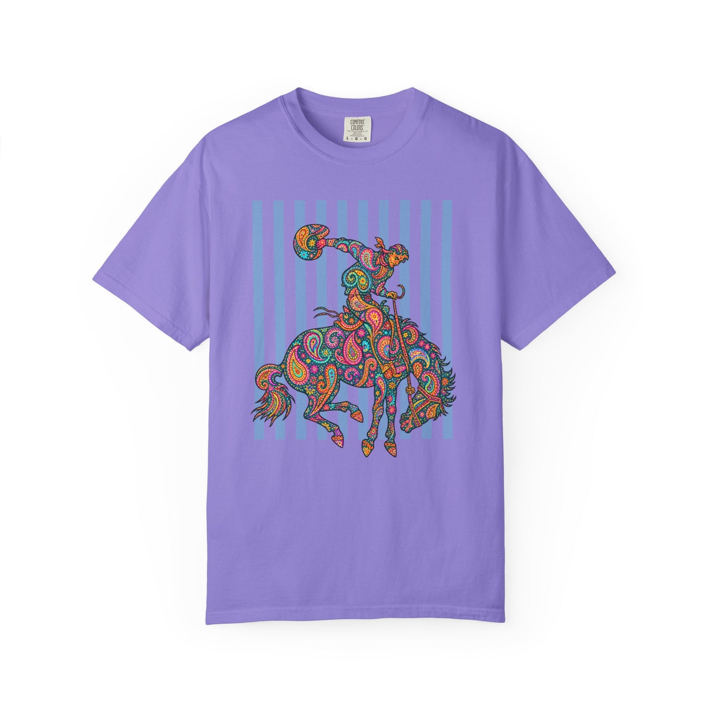 Bright Paisley Bronc Graphic Tee