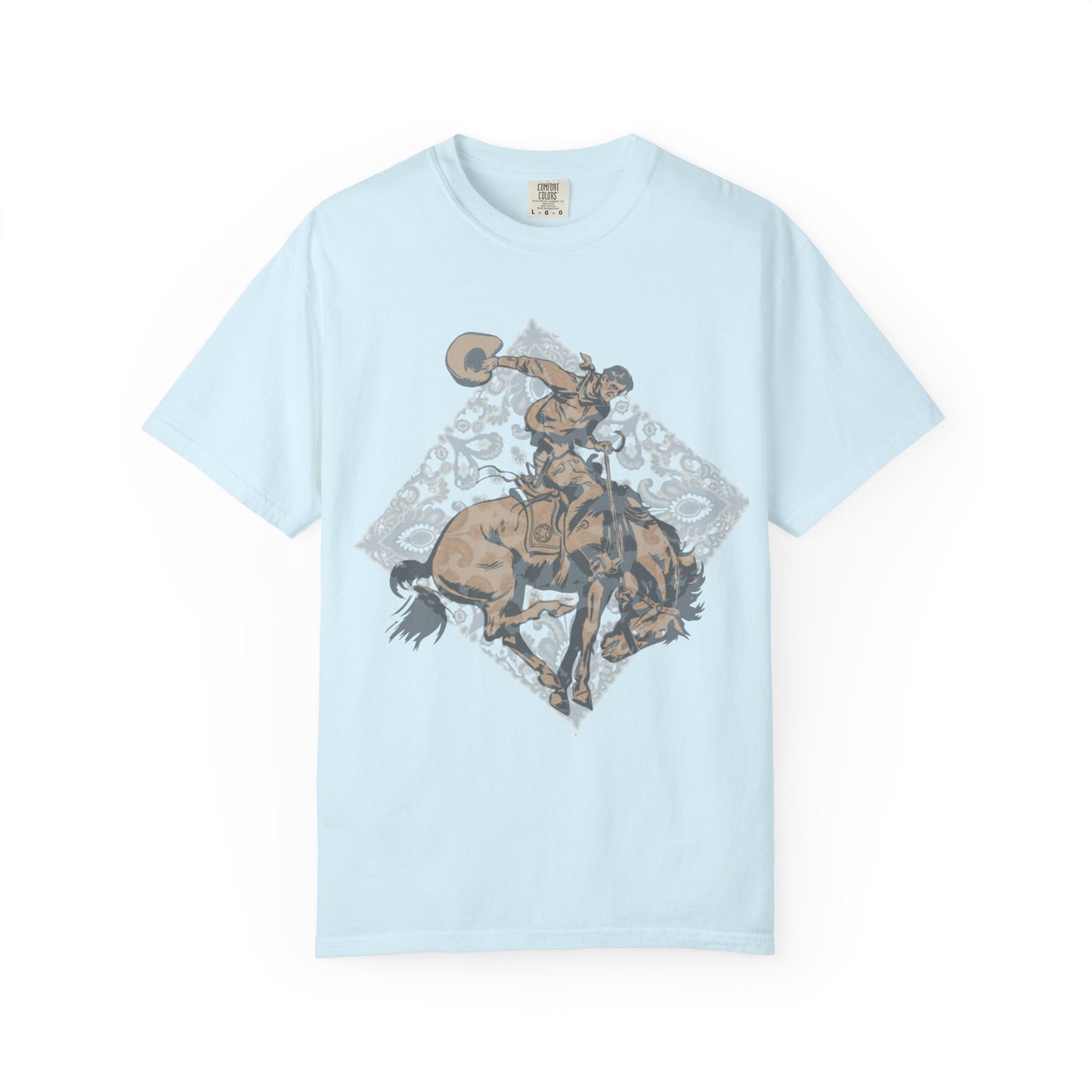 Bandana Bronc Rider Tee | Western Graphic Comfort Colors Shirt | Bronc & Brand Co.
