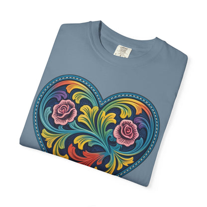 Western Folk Art Heart T-Shirt