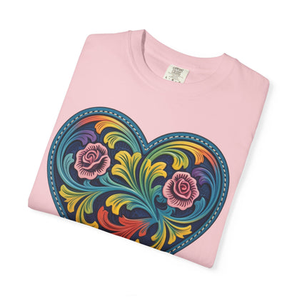 Western Folk Art Heart T-Shirt