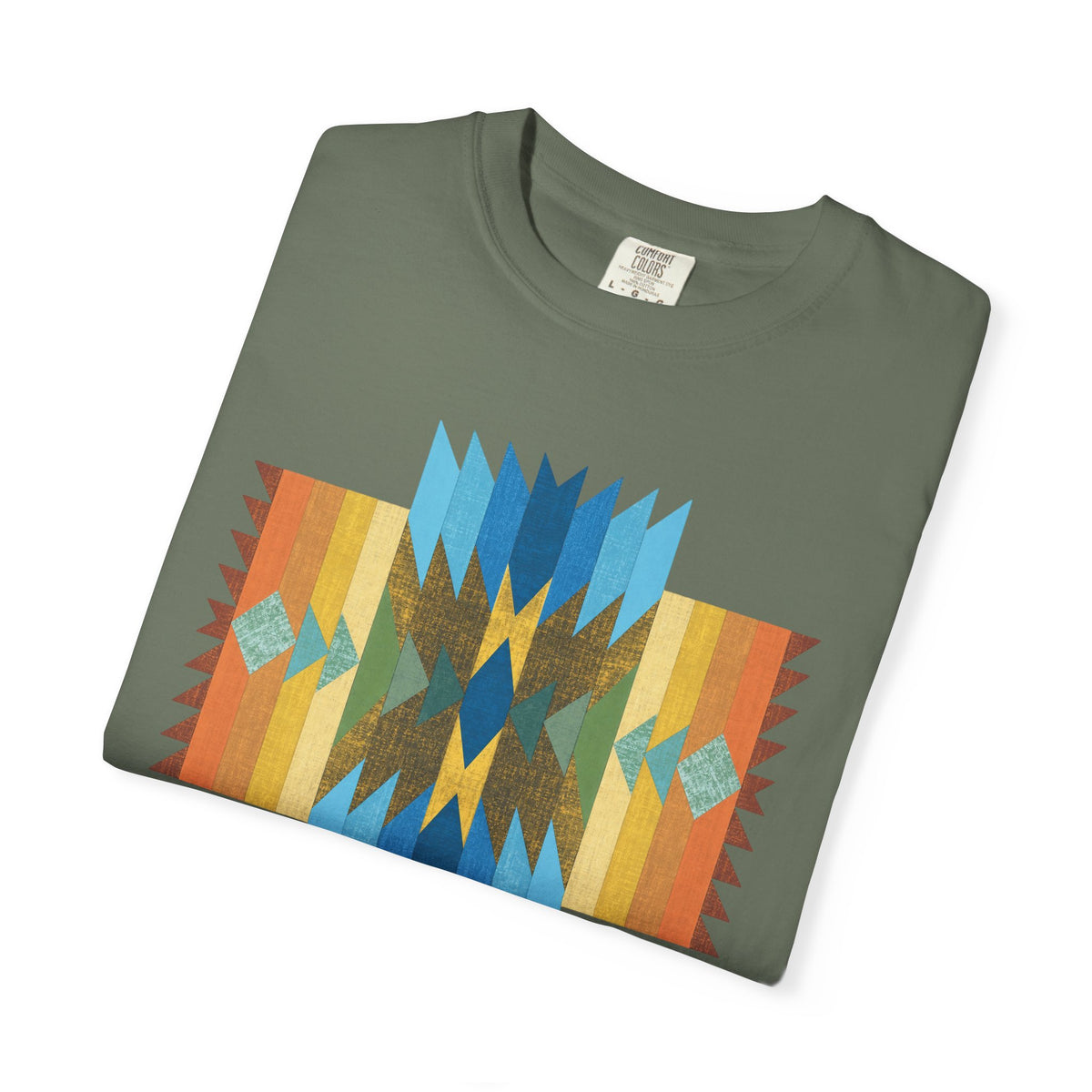 Painted Mesa Cross  Southwestern Geometric Graphic Tee