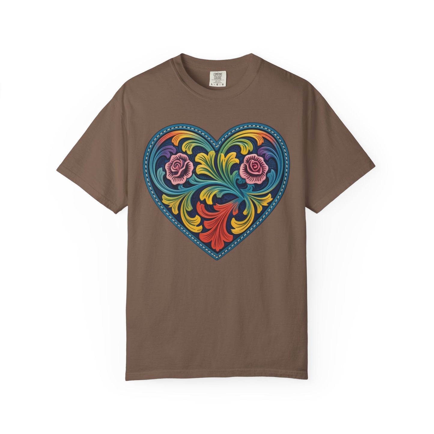 Western Folk Art Heart T-Shirt