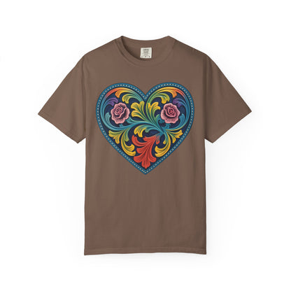 Western Folk Art Heart T-Shirt