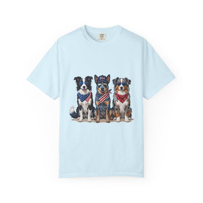 Patriotic Dog Trio Tee