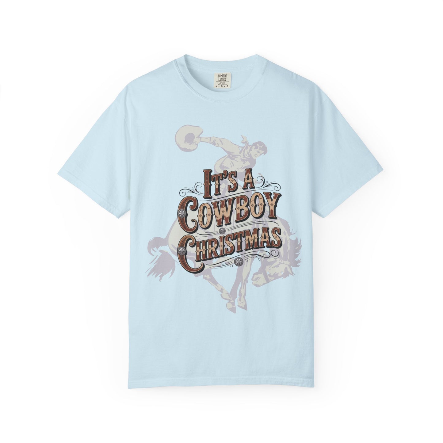 Cowboy Christmas Bronc Comfort Colors® Tee