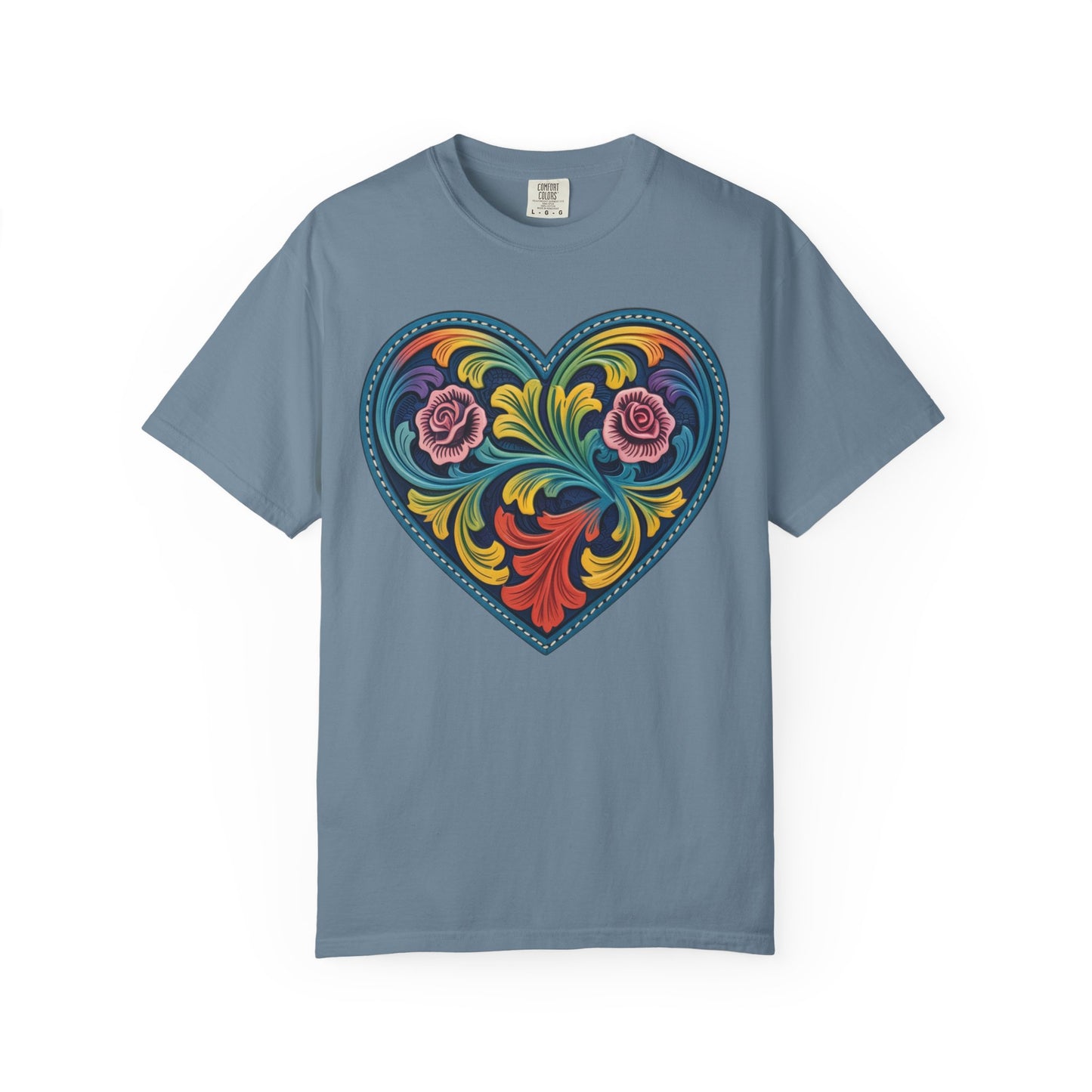 Western Folk Art Heart T-Shirt