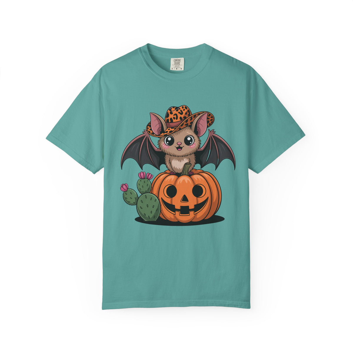 Cowboy Bat T-Shirt | Cute Western Halloween Bat Comfort Colors® Tee