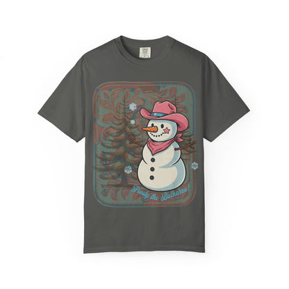 Snowman Buckaroo Comfort Colors® Tee