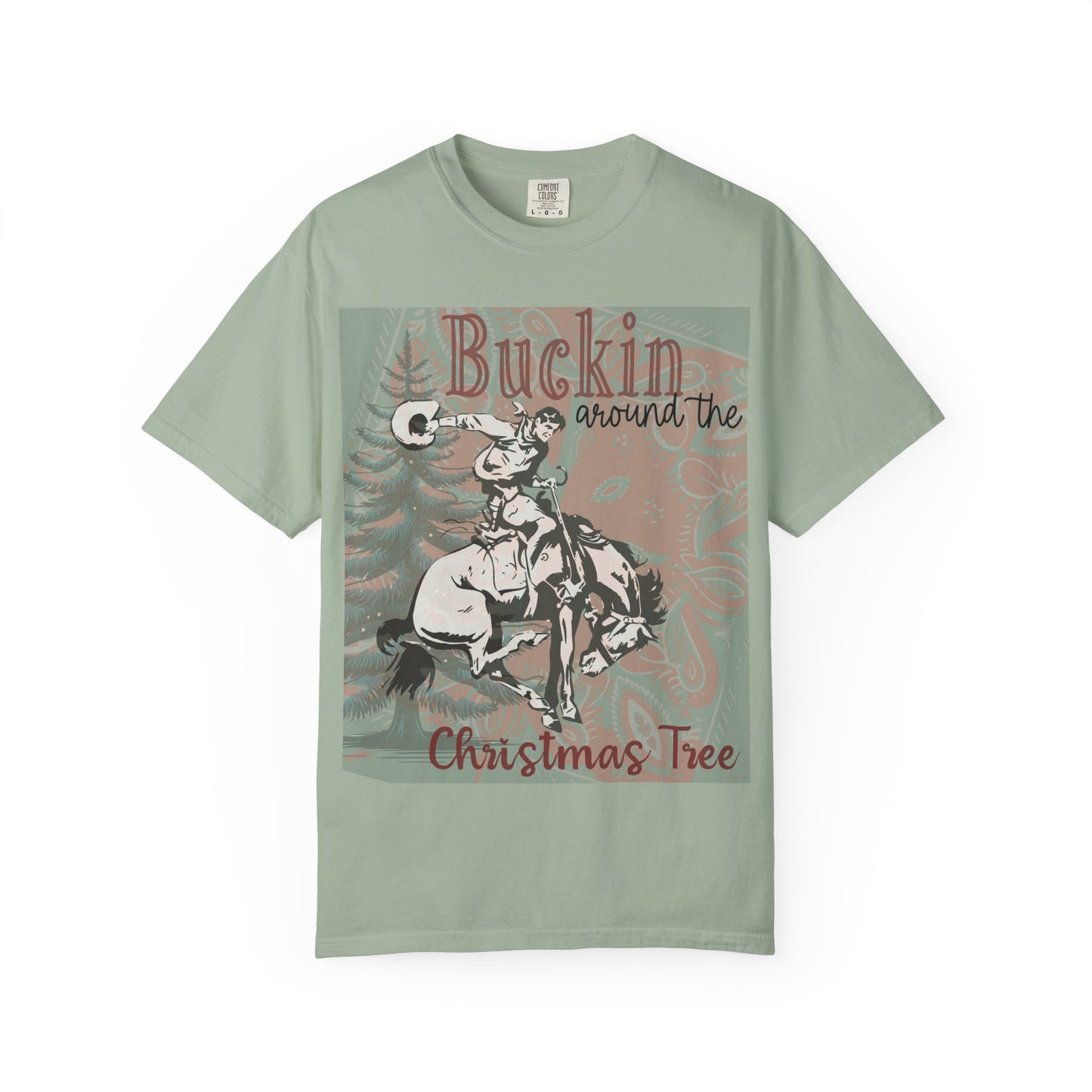 Buckin’ Around the Christmas Tree Comfort Colors® Tee