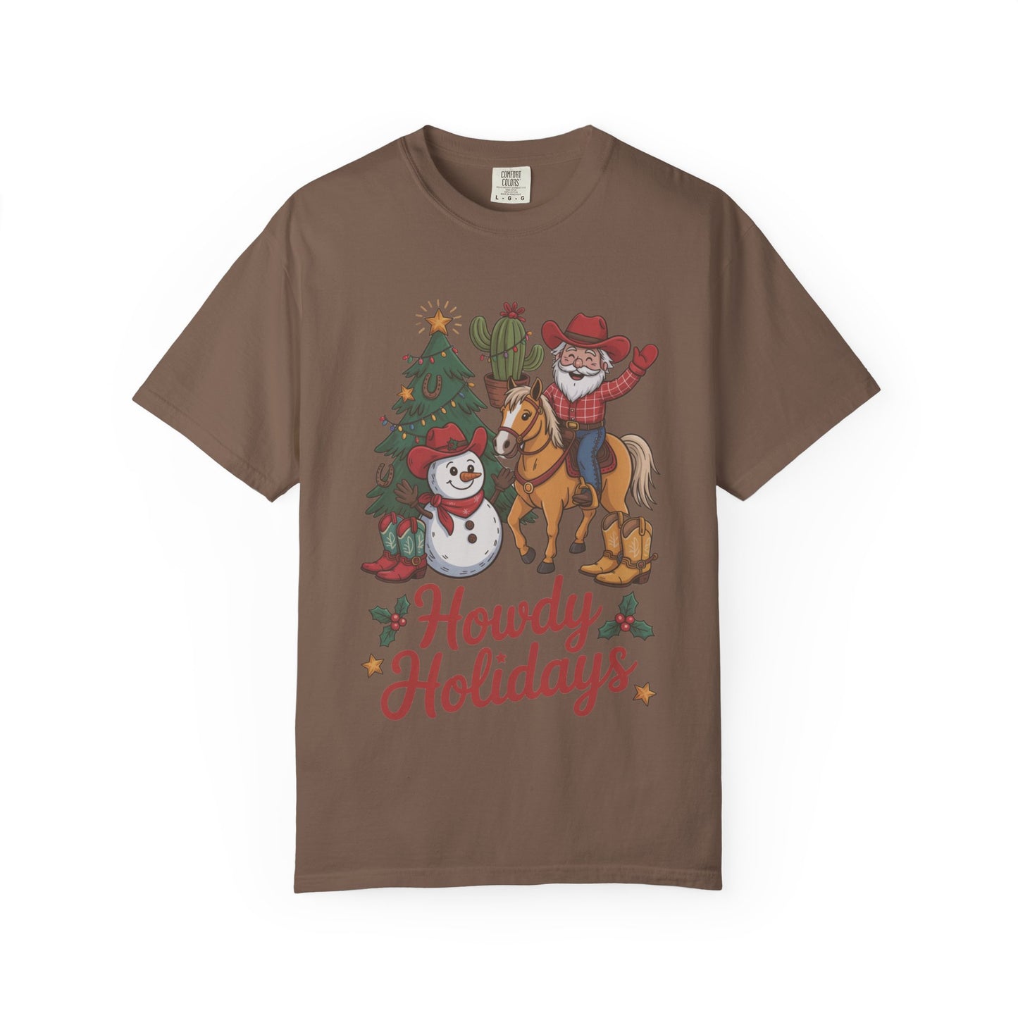Howdy Holidays Western Christmas T-Shirt