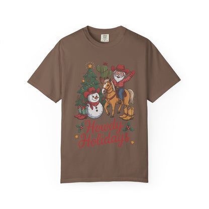 Howdy Holidays Western Christmas T-Shirt