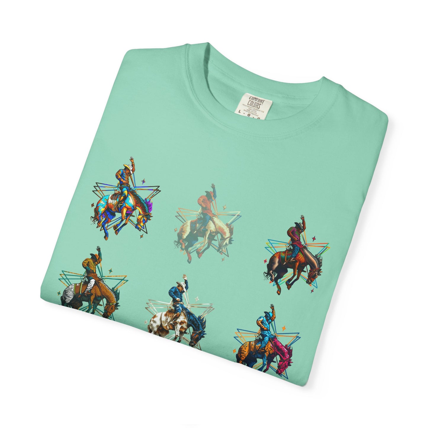 Grid Buckaroo Rodeo Tee | Western Graphic Comfort Colors Shirt | Bronc & Brand Co.