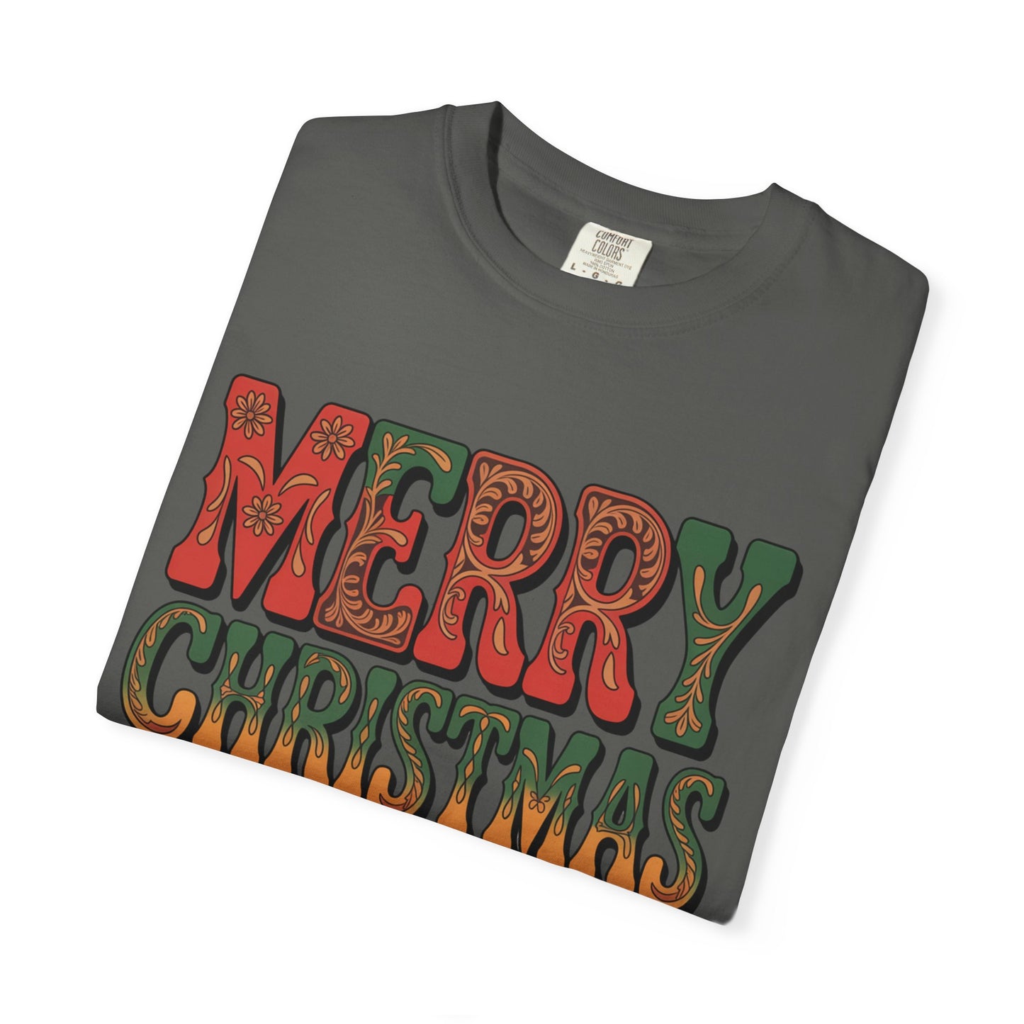 Merry Christmas Y’all Western Font Comfort Colors® Tee