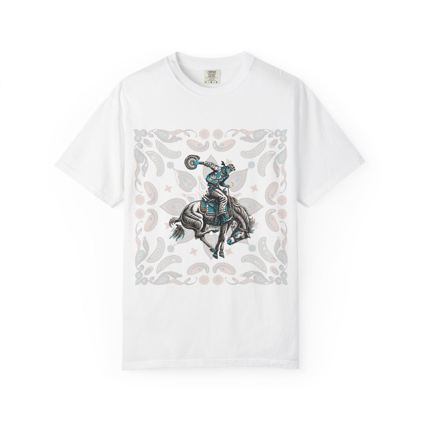Paisley Rodeo Tee | Western Graphic Comfort Colors Shirt | Bronc & Brand Co
