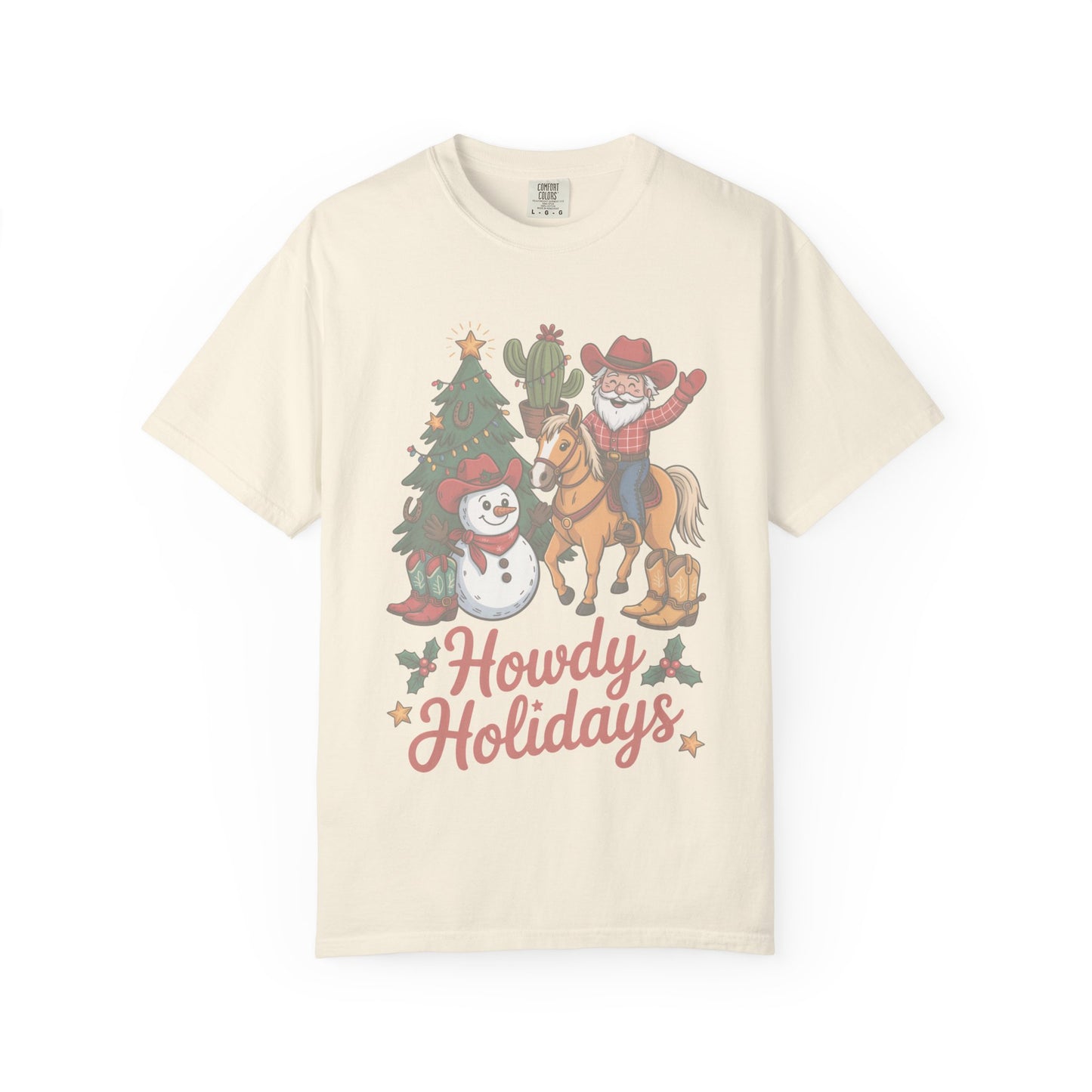Howdy Holidays Western Christmas T-Shirt
