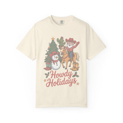 Howdy Holidays Western Christmas T-Shirt