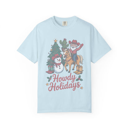 Howdy Holidays Western Christmas T-Shirt