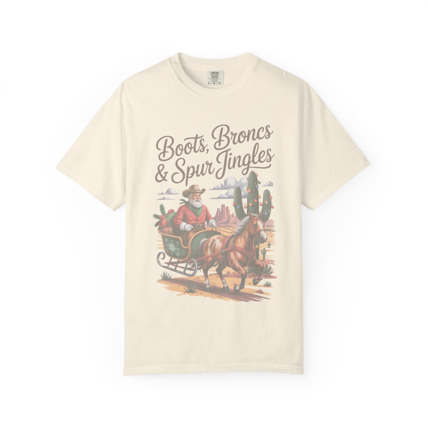 Santa Cowboy Western Christmas T-Shirt