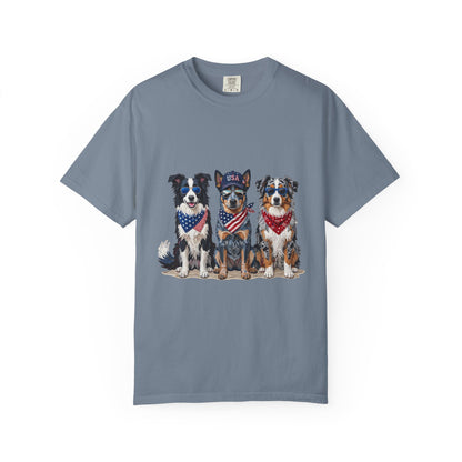 Patriotic Dog Trio Tee