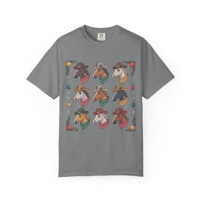 Grid Horse Holiday Tee