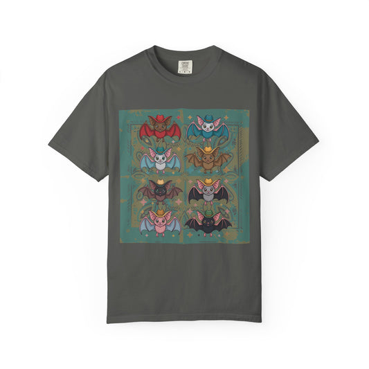 Charming Kawaii Bat Graphic Tee  Cute Meets Western Style
