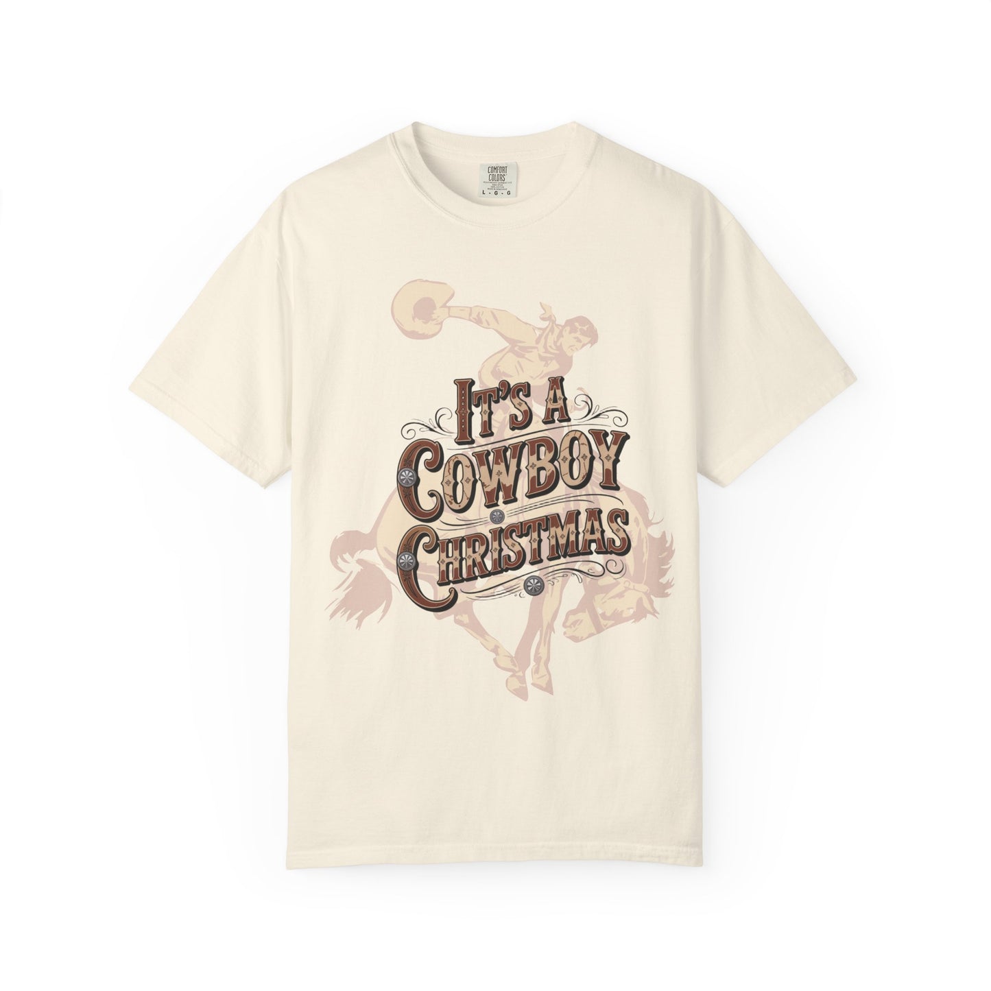 Cowboy Christmas Bronc Comfort Colors® Tee