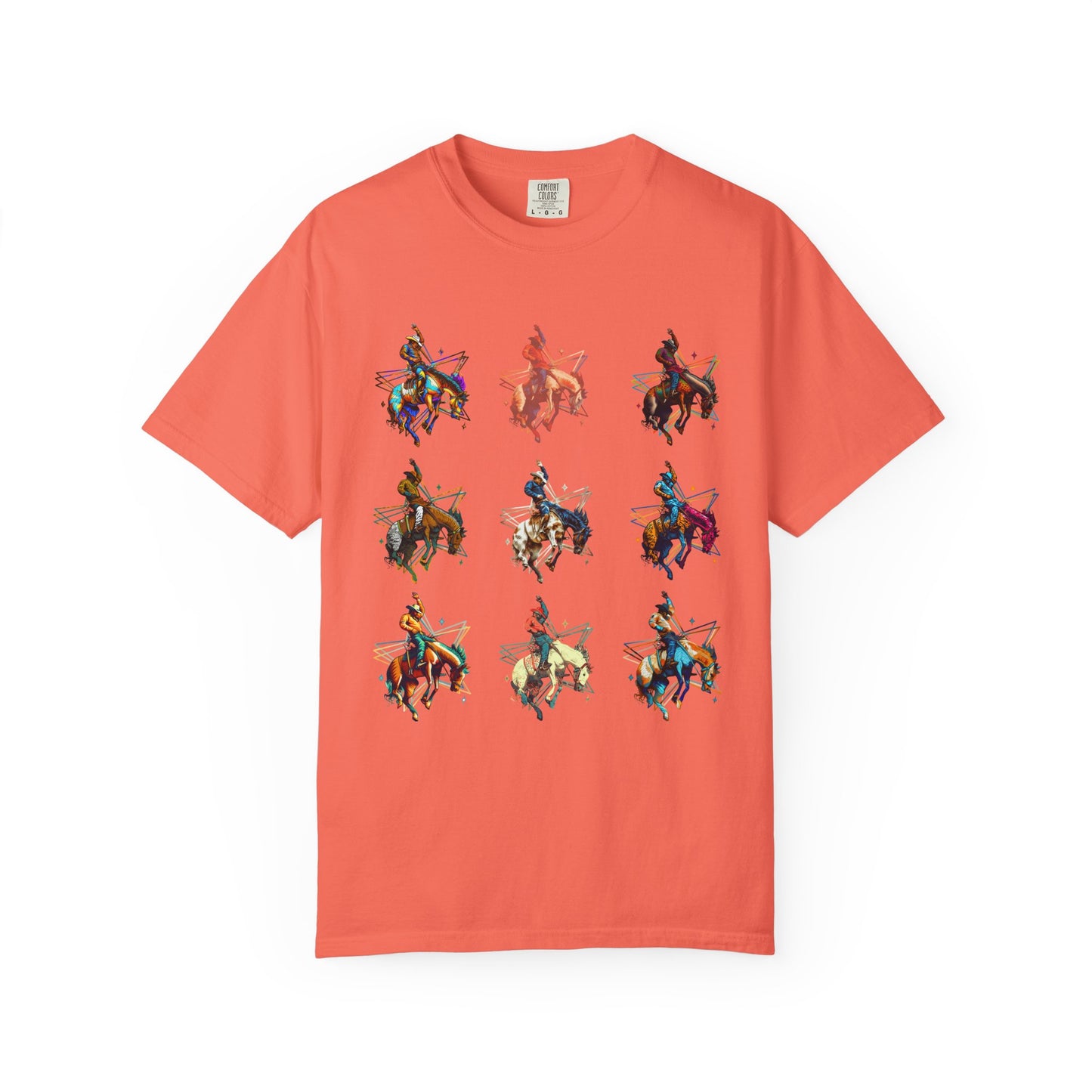 Grid Buckaroo Rodeo Tee | Western Graphic Comfort Colors Shirt | Bronc & Brand Co.
