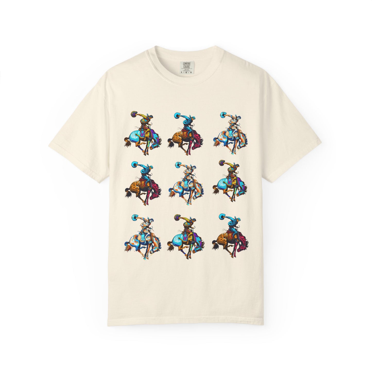Grid Rodeo Spirit Tee | Western Graphic Comfort Colors Shirt | Bronc & Brand Co.