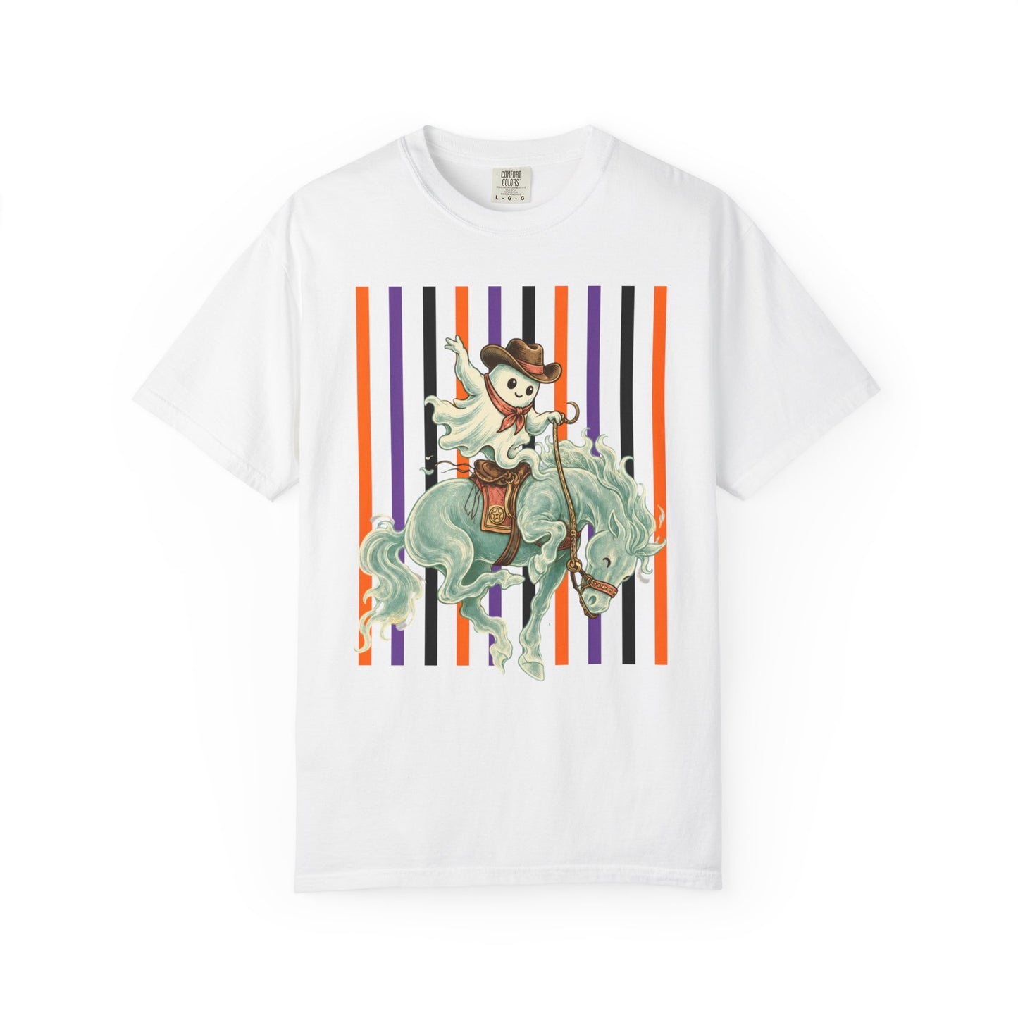 Ghost Rider Bronc Tee | Halloween Western Graphic Shirt