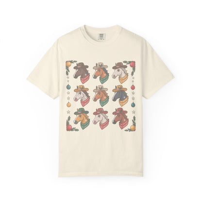 Grid Horse Holiday Tee