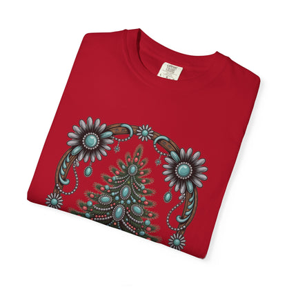 All I Want for Christmas Turquoise Arch Comfort Colors® Tee