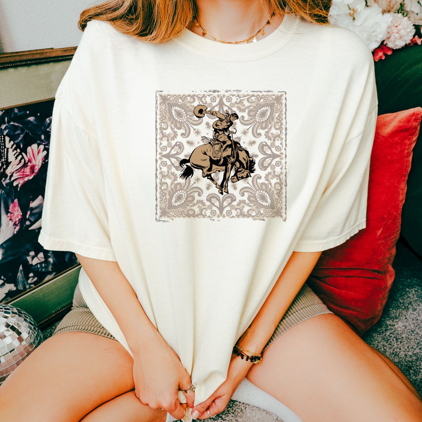 Bandana Bronco Cowgirl Tee