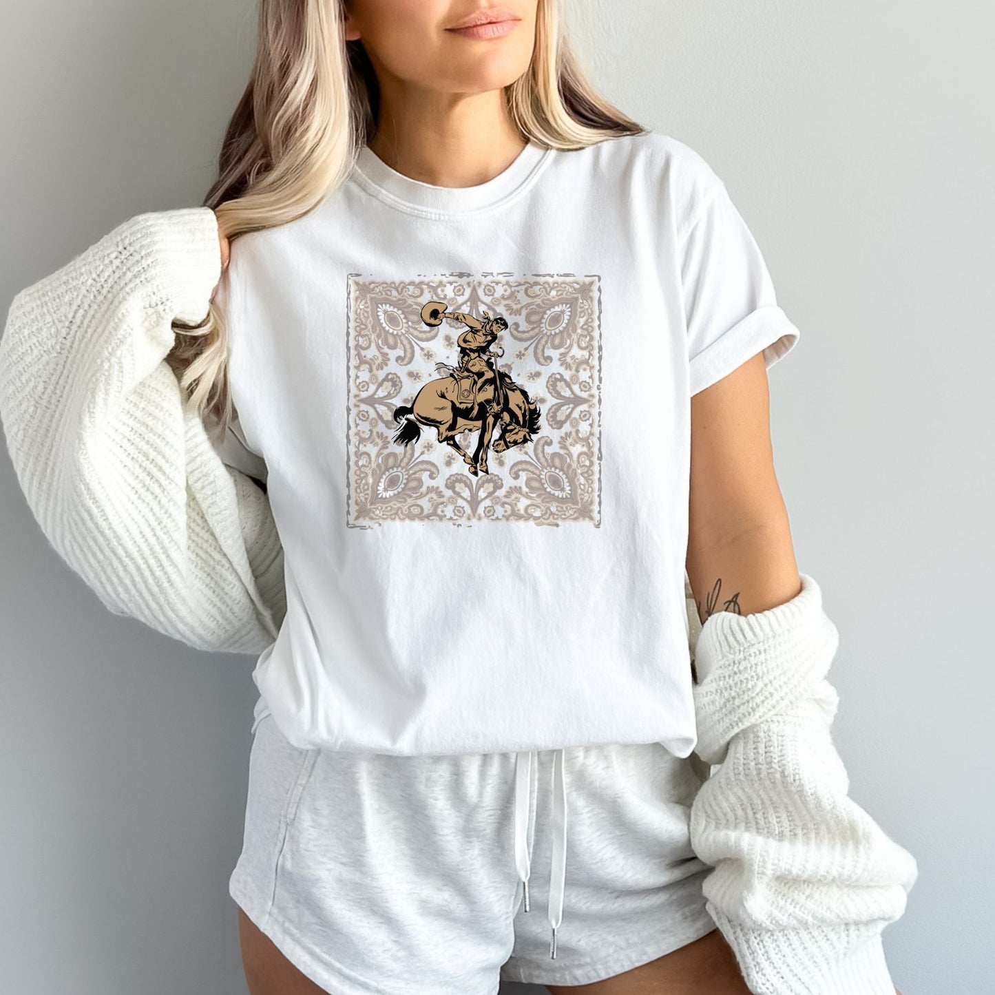 Bandana Bronco Cowgirl Tee