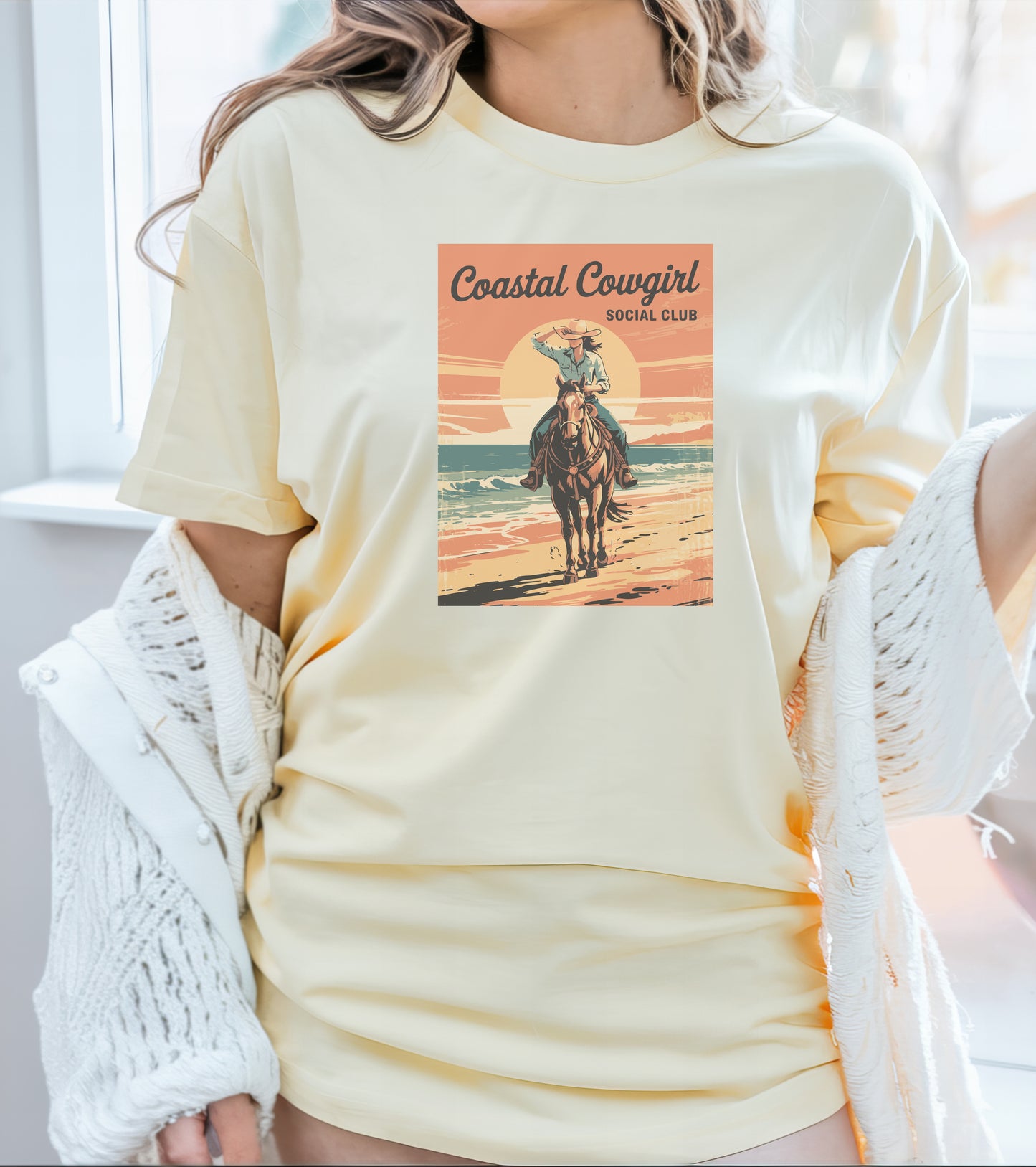 Coastal Cowgirl Social Club Tee – Country Soul with a Beachside Twist