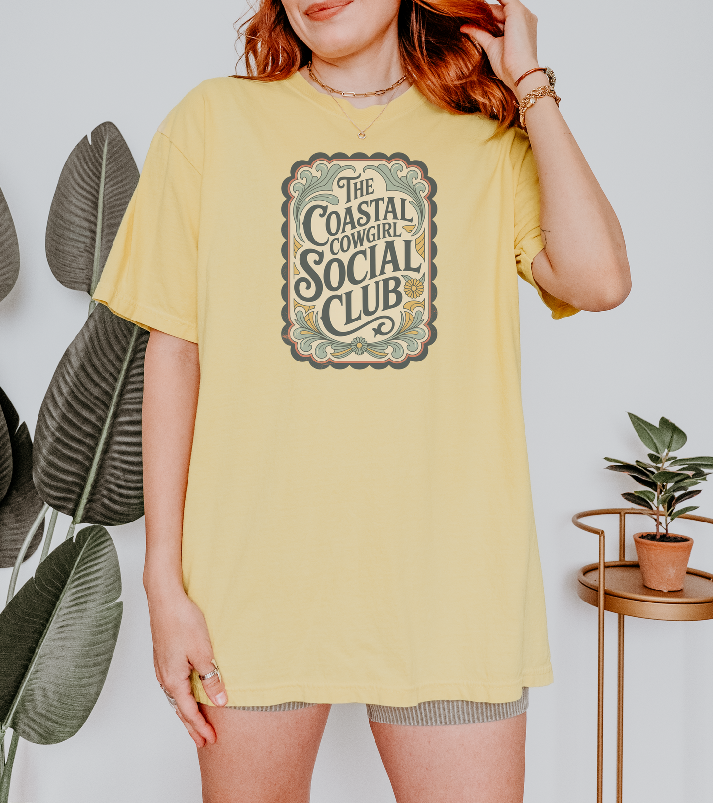 Coastal Cowgirl Social Club Tee – Country Soul with a Beachside Twist