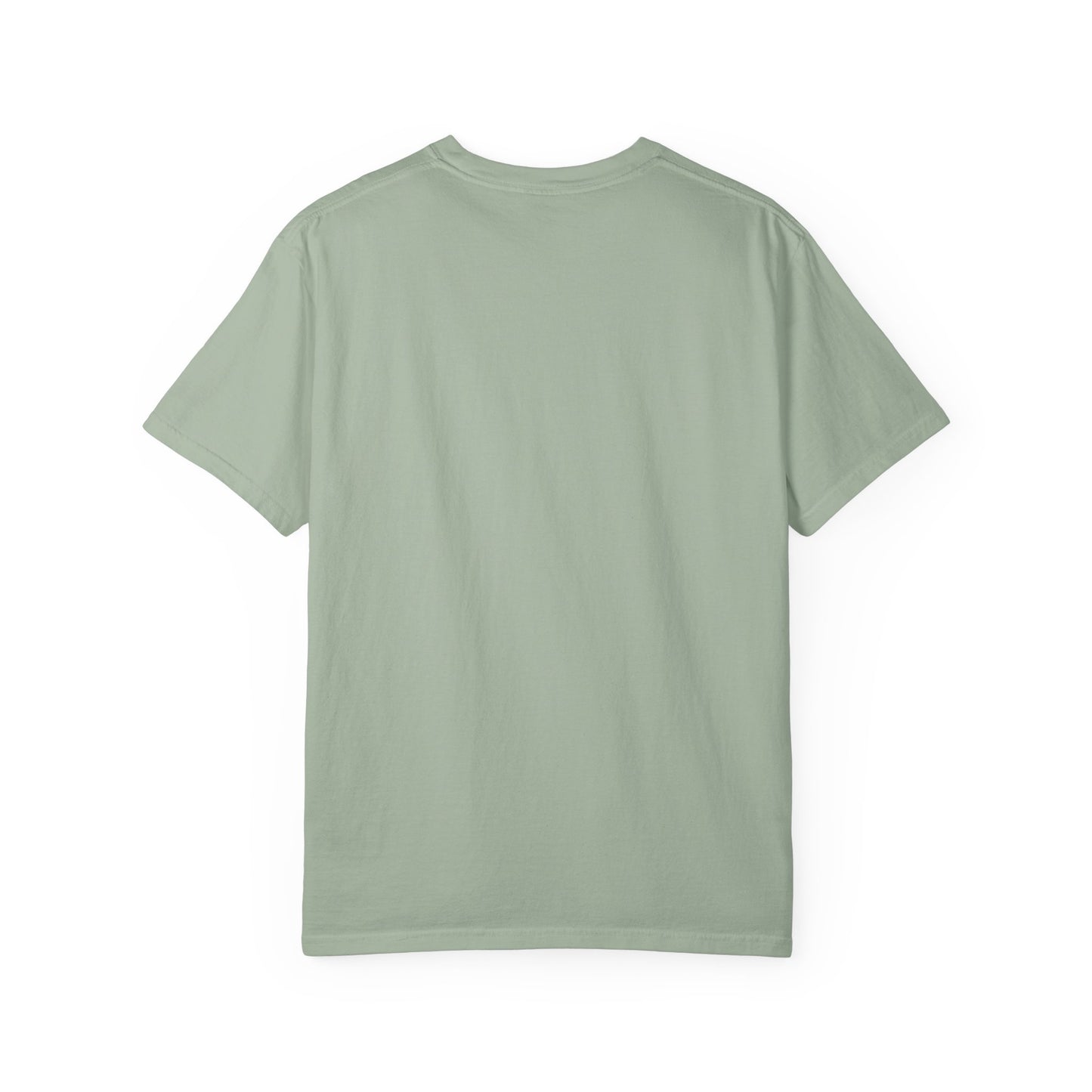 Coastal Cowgirl Clubhouse tee with vintage western sign print and retro coastal colours back view