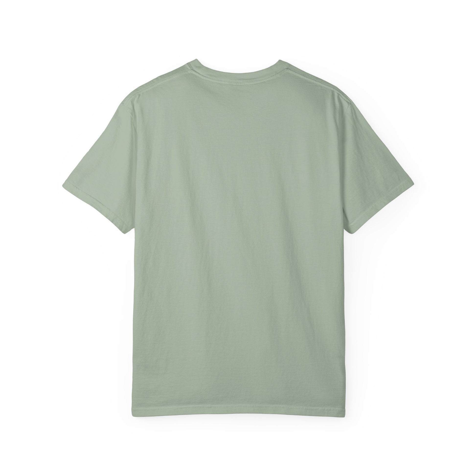 Coastal Cowgirl Clubhouse tee with vintage western sign print and retro coastal colours back view