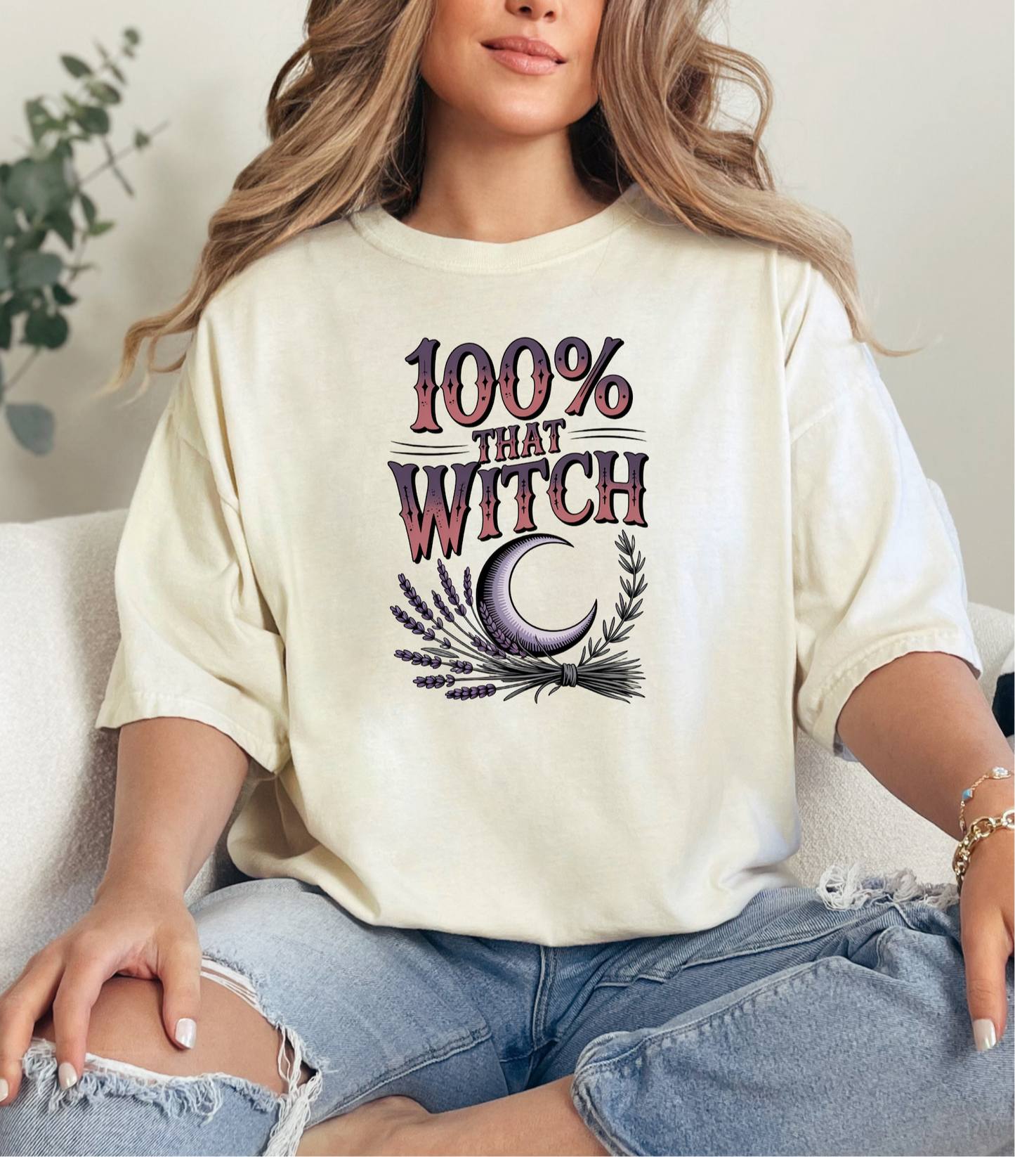 100% That Witch – Trendy Witch Halloween T-Shirt