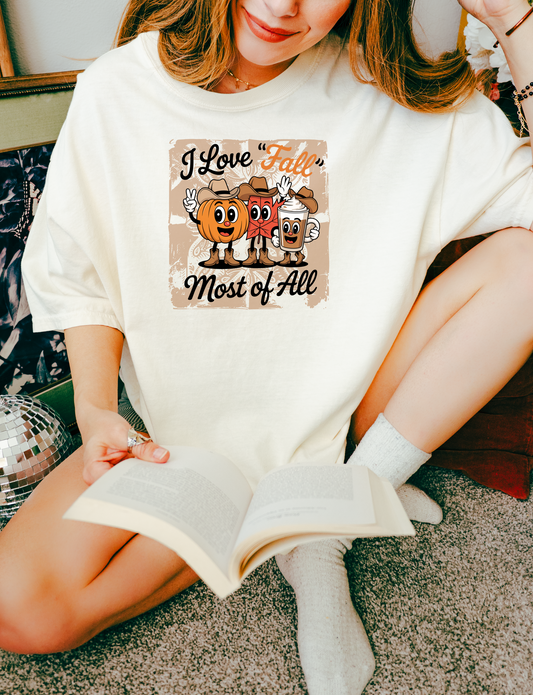 ☕ I Love Fall Most of All Comfort Colors® Tee
