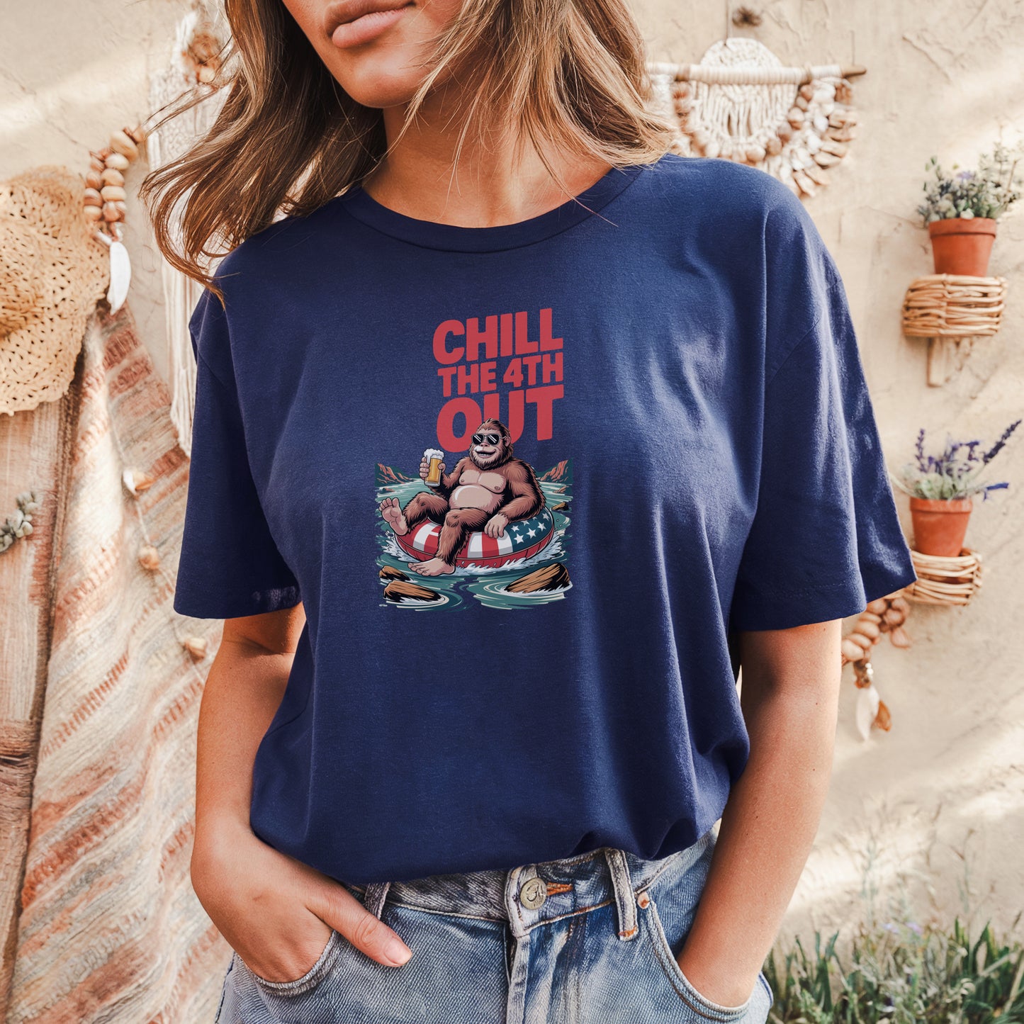 Chill the 4th Out Bigfoot Party Tee
