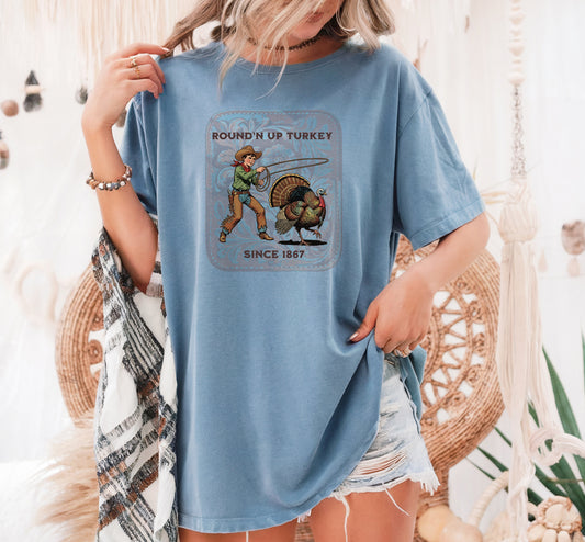 Round’n Up Turkey Since 1867 Comfort Colors® Tee