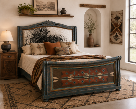 Canyon Whispers Hand-Painted King Bed