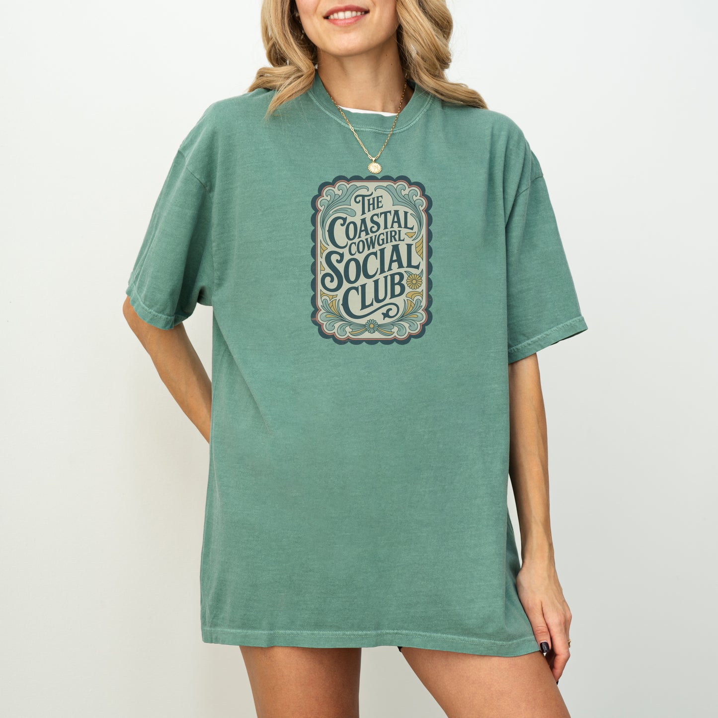 Coastal Cowgirl Social Club Tee – Country Soul with a Beachside Twist